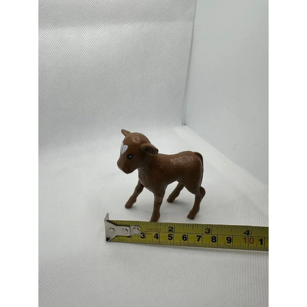 Barbie Sweet Orchard Farm Baby Cow Calf Brown White Replacement 2019‎ Mattel